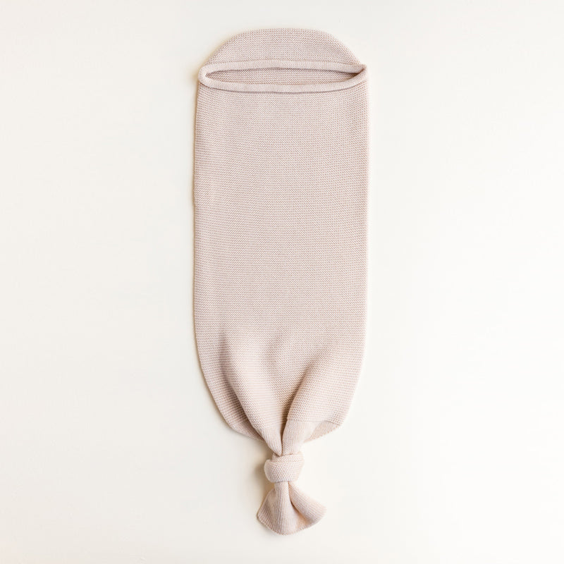 HVID Knitted Baby Cocoon made of 100% extra fine merino wool in neutral tones