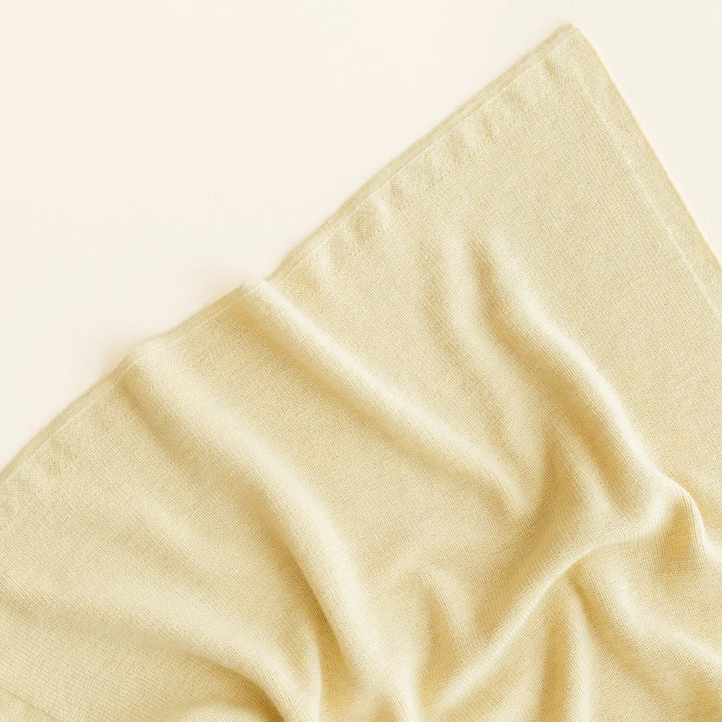 Hvid - blanket felix light yellow