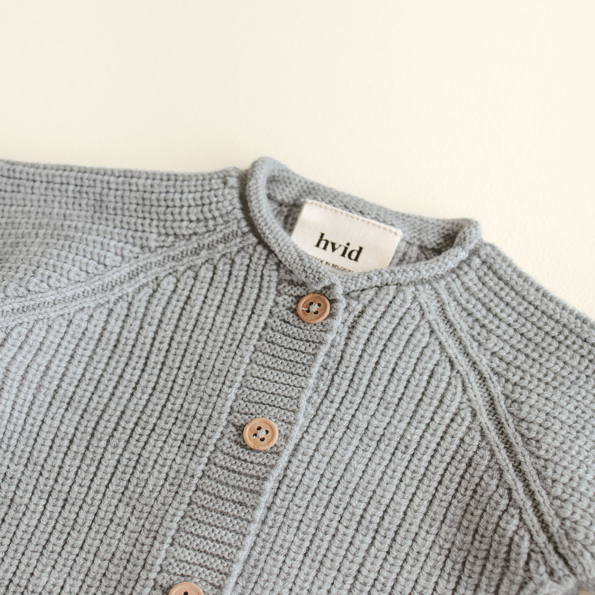 Hvid - Cardigan Inga grey melange