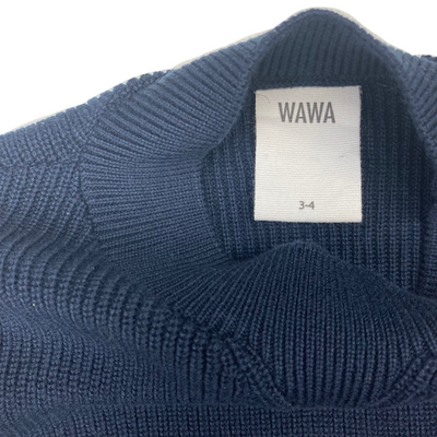 WAWA Cph - Knitted sweater navy blue 3/4y