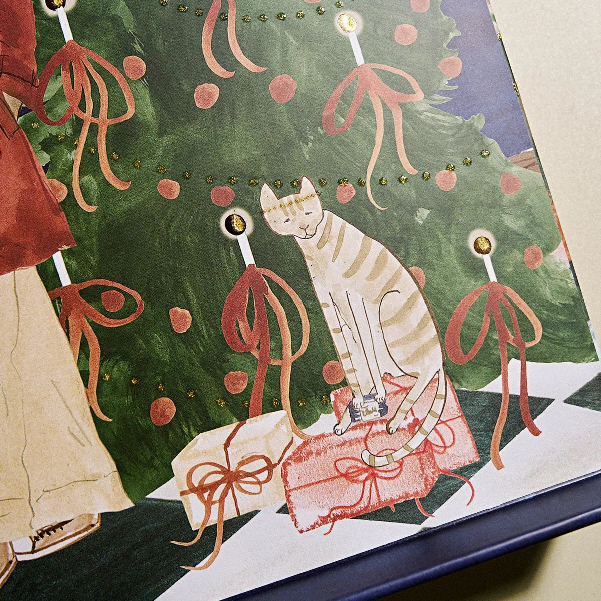 KKNEKKI Advent Calendar 2026 with 41 hair ties and Christmas in Amsterdam artwork by Signe Torp