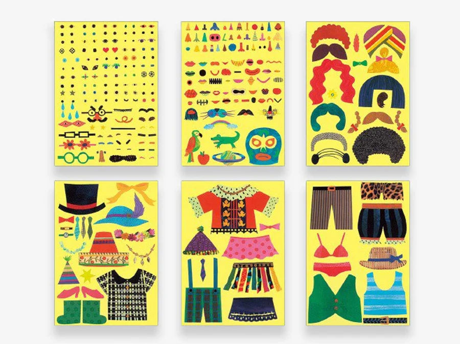Kokuyo Work × Create Sticker Book accordion activity book with stickers and coloured paper for children
