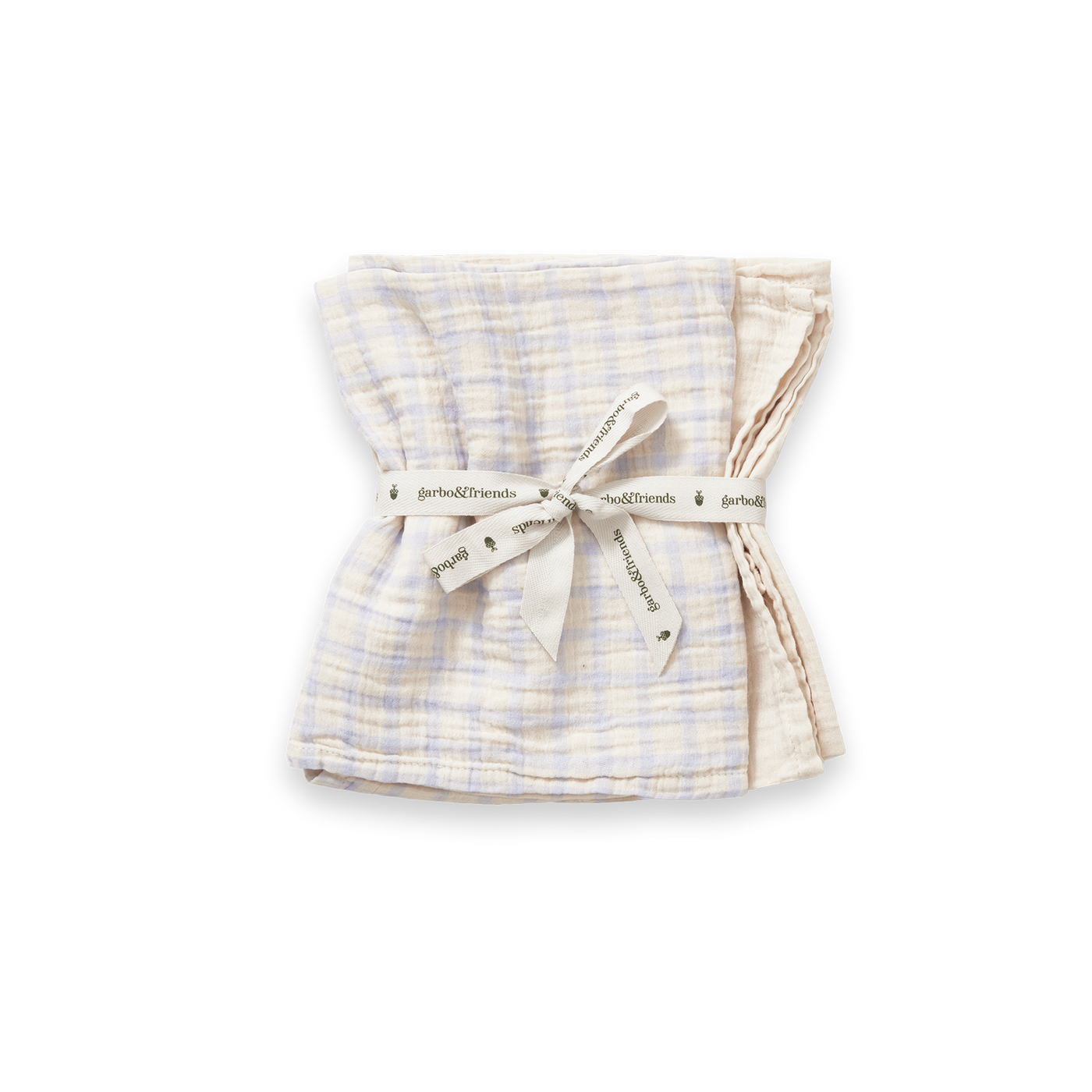 Medium-sized muslin blanket made from soft cotton muslin with a beautifully textured surface. Lightweight, durable, and perfect for baby care. Ethically made in Portugal and OEKO-TEX® Certified.