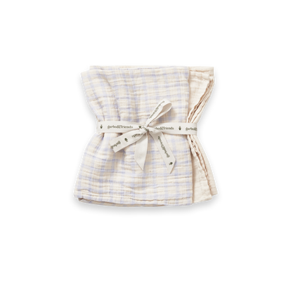 Medium-sized muslin blanket made from soft cotton muslin with a beautifully textured surface. Lightweight, durable, and perfect for baby care. Ethically made in Portugal and OEKO-TEX® Certified.