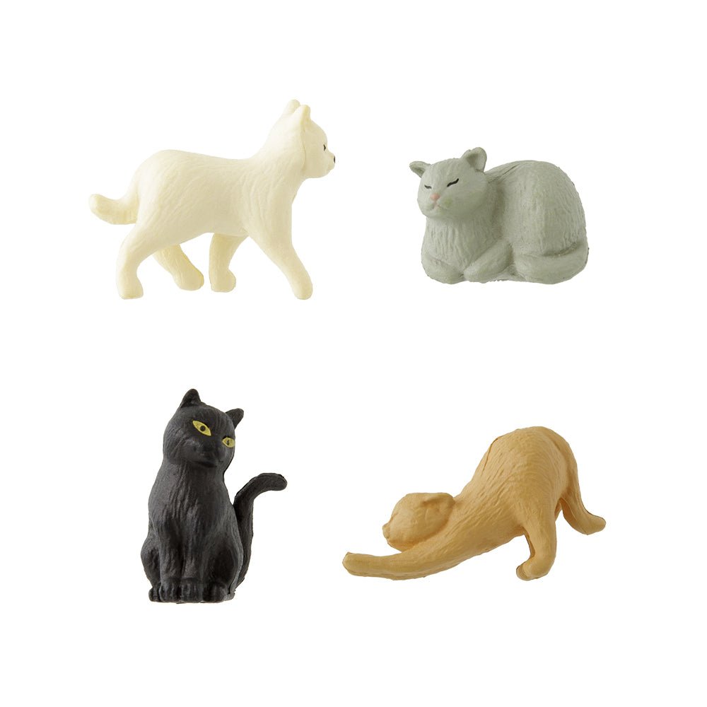 Midori cat mini magnets set 4 pieces