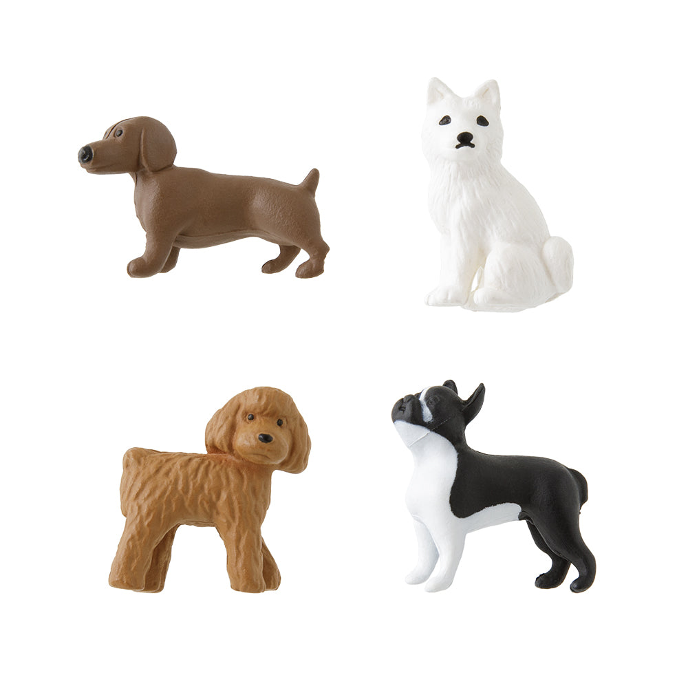 Midori dog mini magnets set 4 pieces