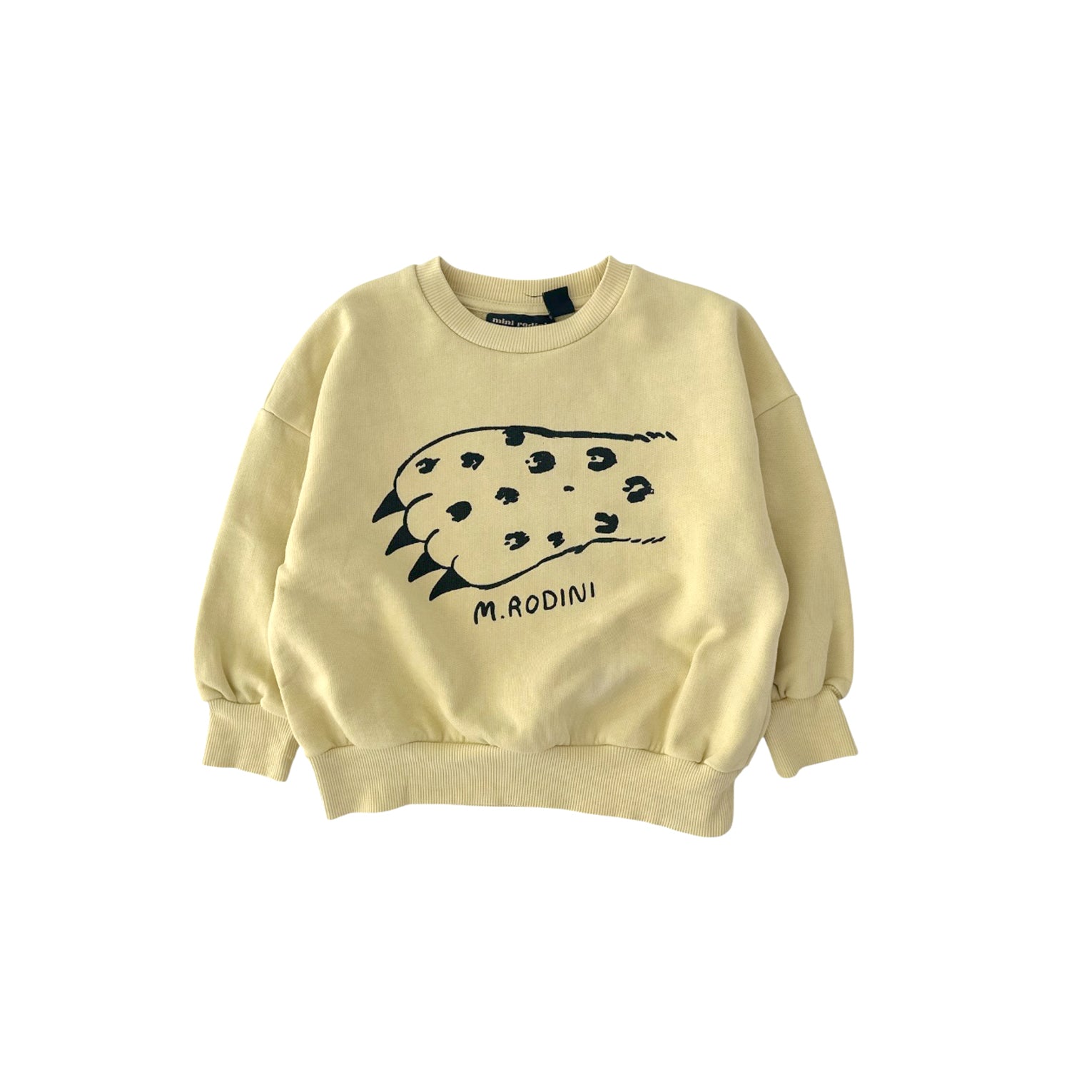 Mini Rodini sweater soft yellow Mount Kilimanjaro size 2/3 years