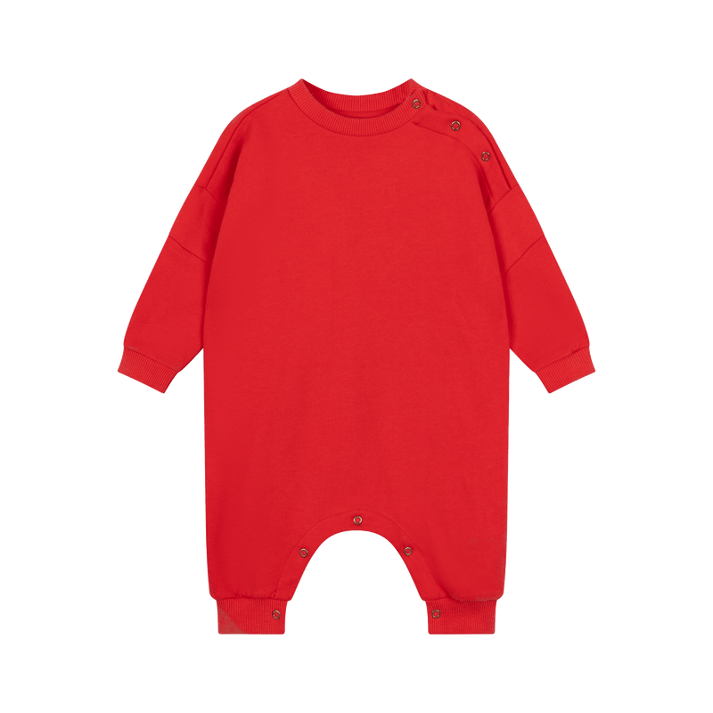 oversized one suit - firecracker red