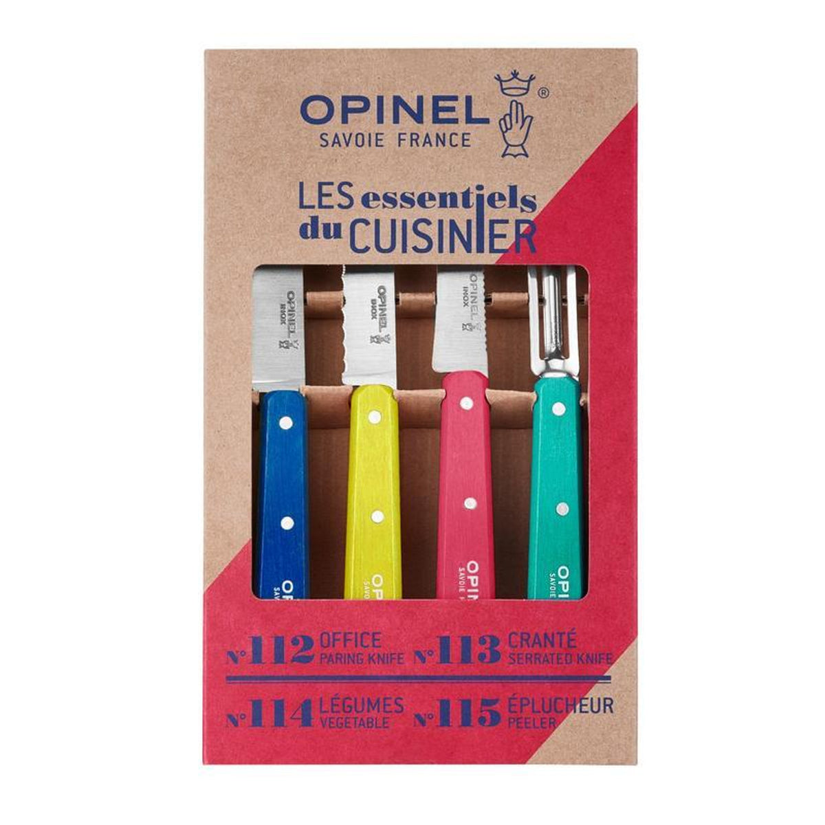 Opinel les essentiels pop, wood (4 pieces)