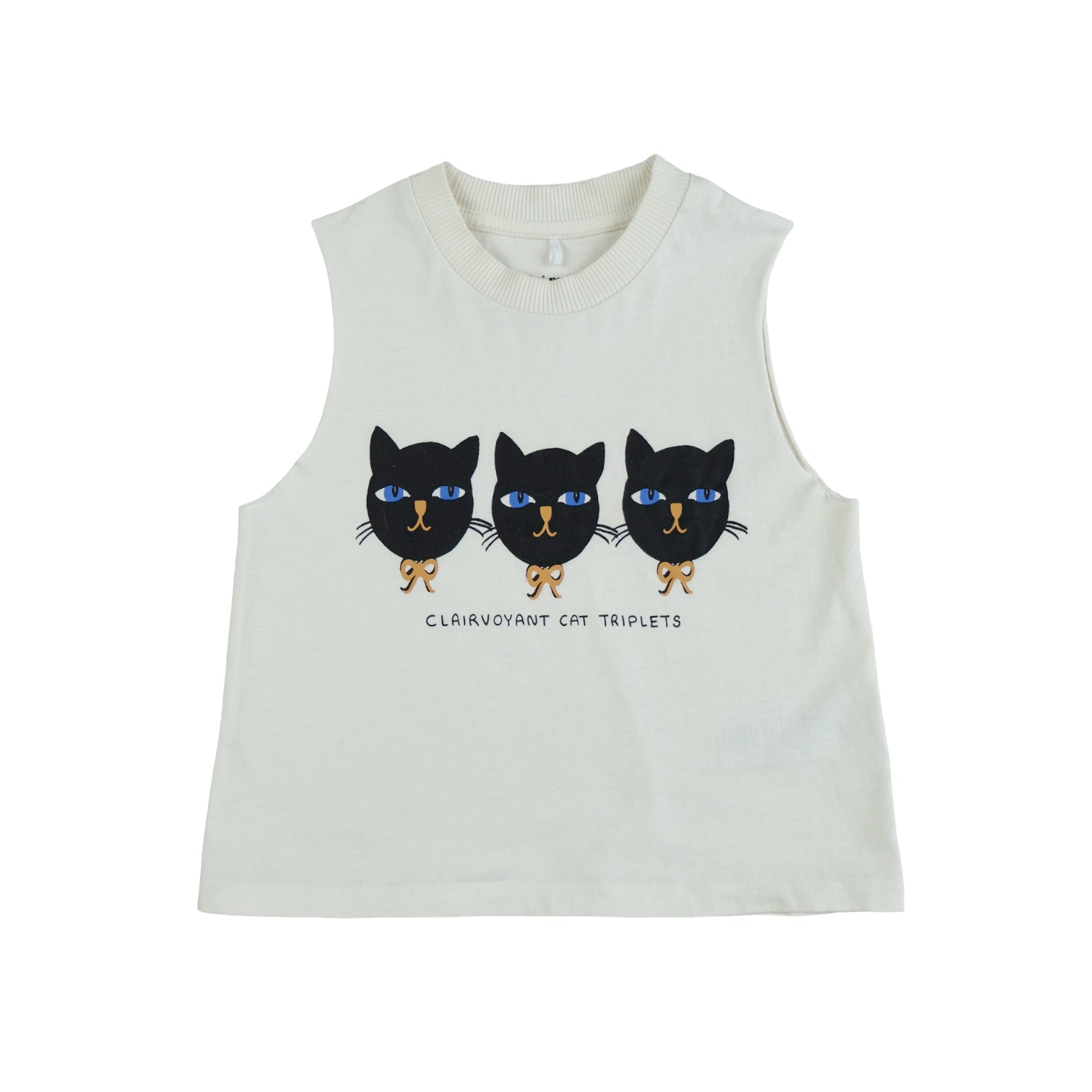 mini rodini - tank cat drillinge off-white 92/98