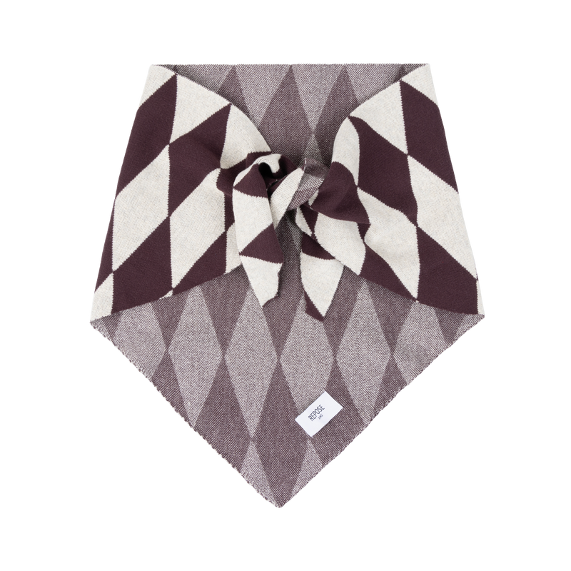 triangle knit scarf - chocolate twist