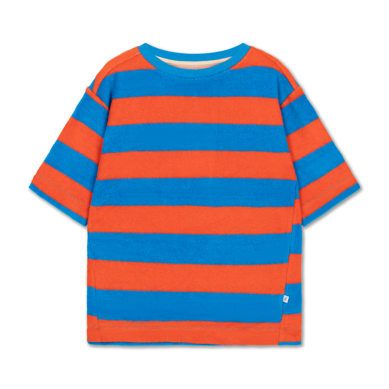 sweat tee - wave flame block stripe