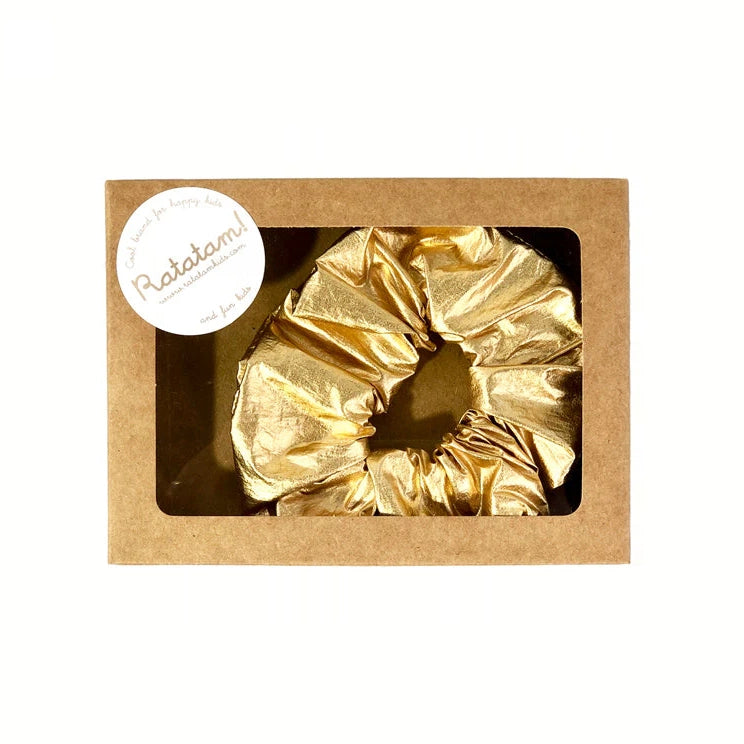 Ratatam - metallic scrunchy gold