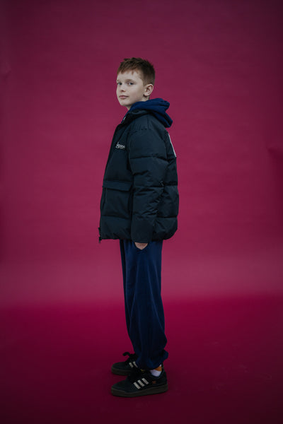 puffer coat - graphite night