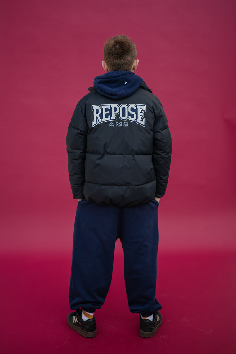puffer coat - graphite night