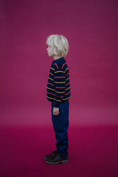 5 pocket - rinsed blue