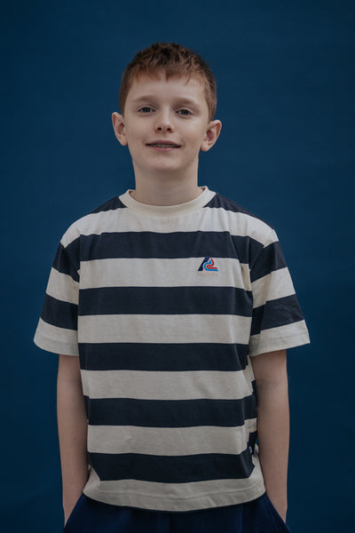 tee shirt - graphite night block stripe