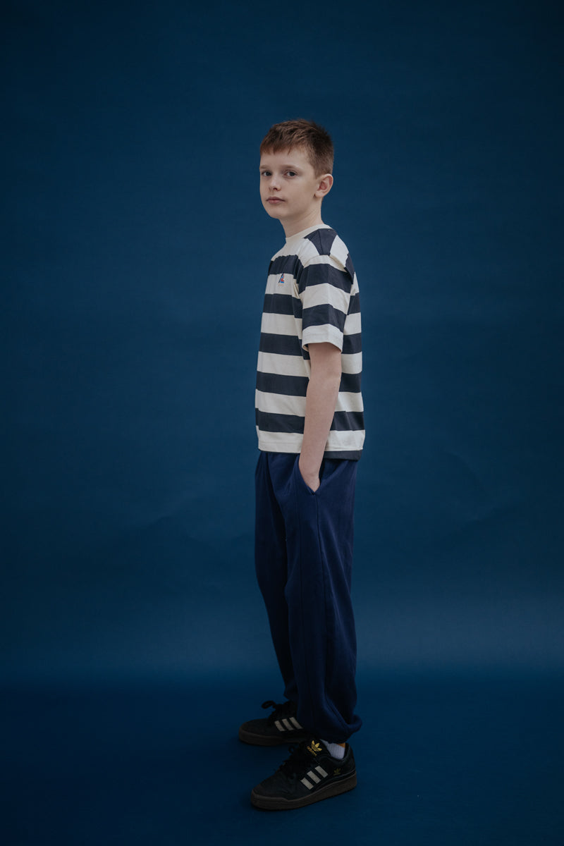 tee shirt - graphite night block stripe