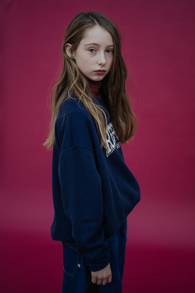 cozy sweater - cosmic navy