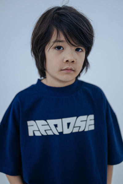 boxy tee shirt - cosmic navy