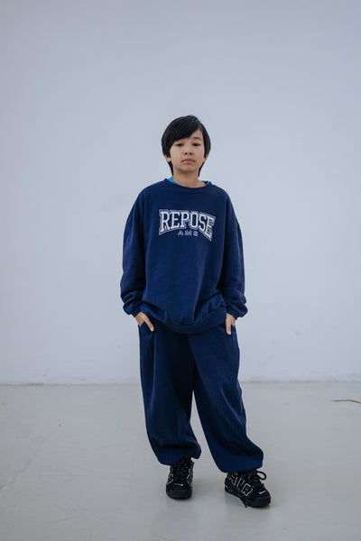 loose comfy sweatpants - cosmic navy