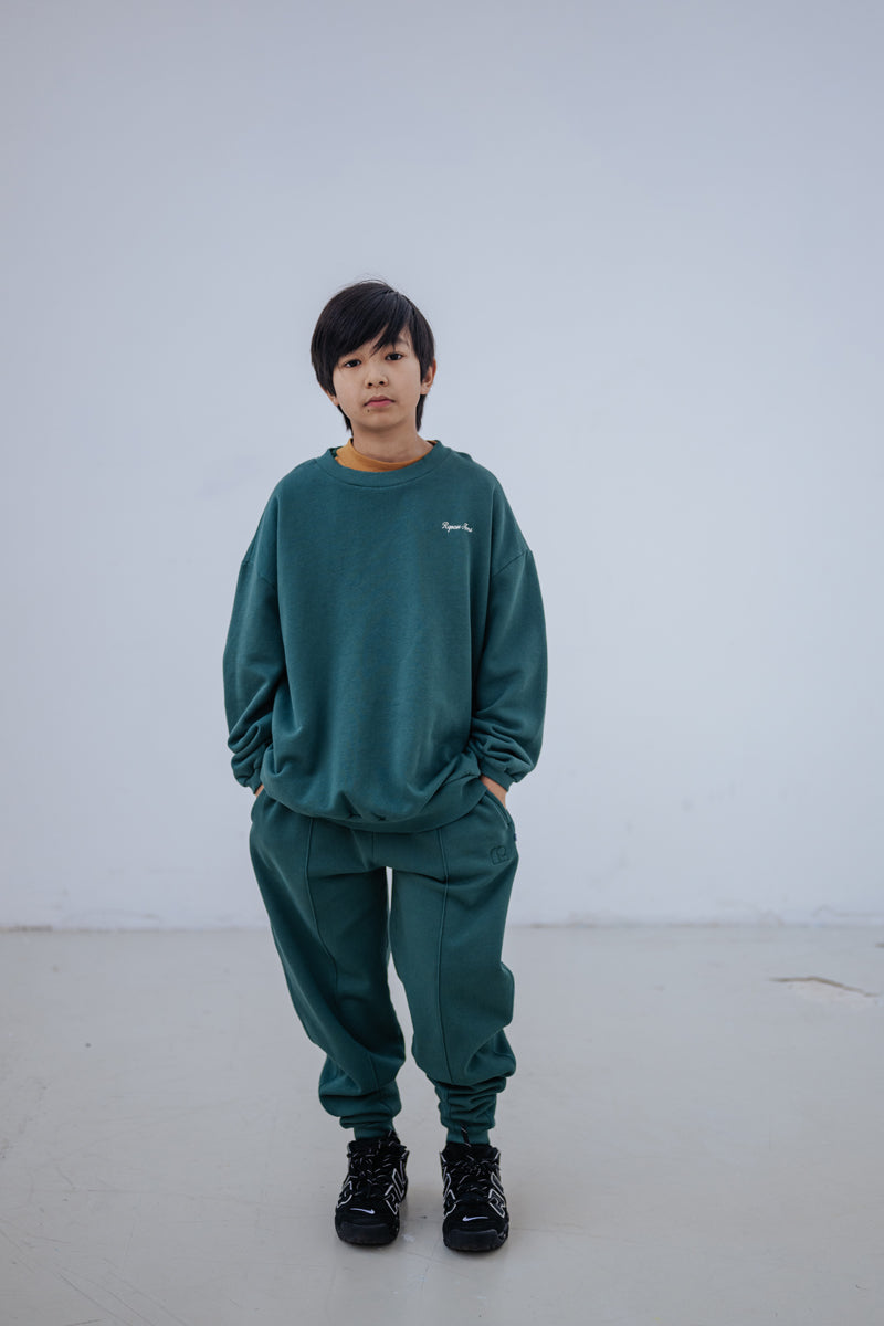 cozy sweater - country green