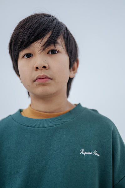 cozy sweater - country green