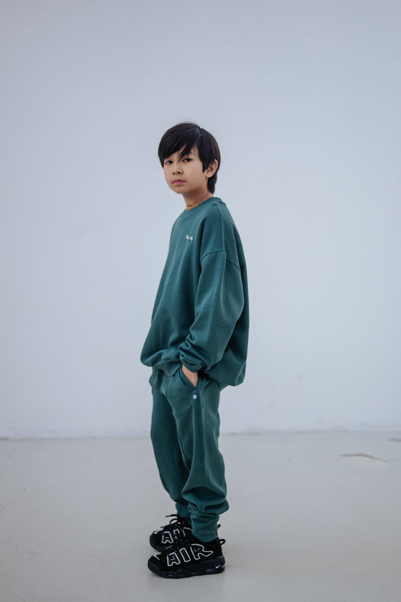cozy sweater - country green