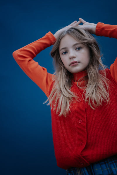 turtle neck - radiant red