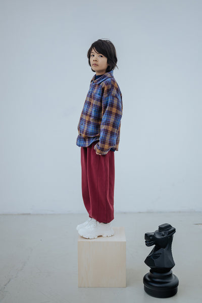 loose comfy sweatpants - royal burgundy