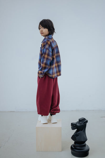 loose comfy sweatpants - royal burgundy