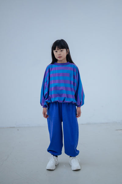 loose comfy sweatpants - royal bloom