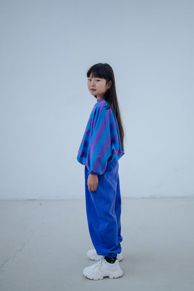 loose comfy sweatpants - royal bloom