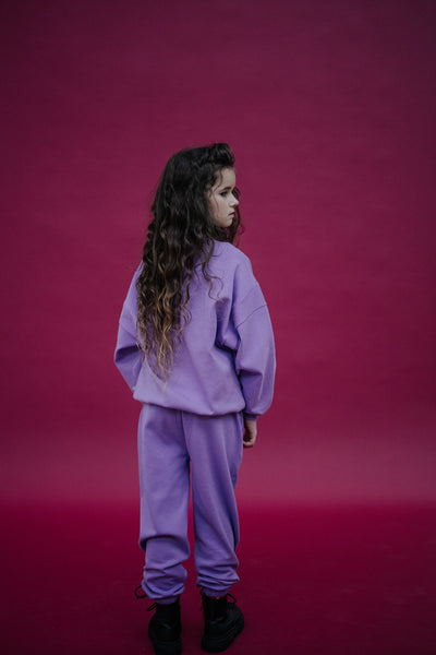 crewneck sweater - violet lavender