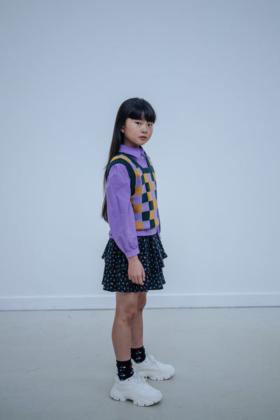 flow skirt - multi flower