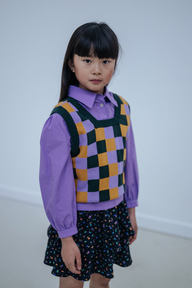 blouse - violet lavender