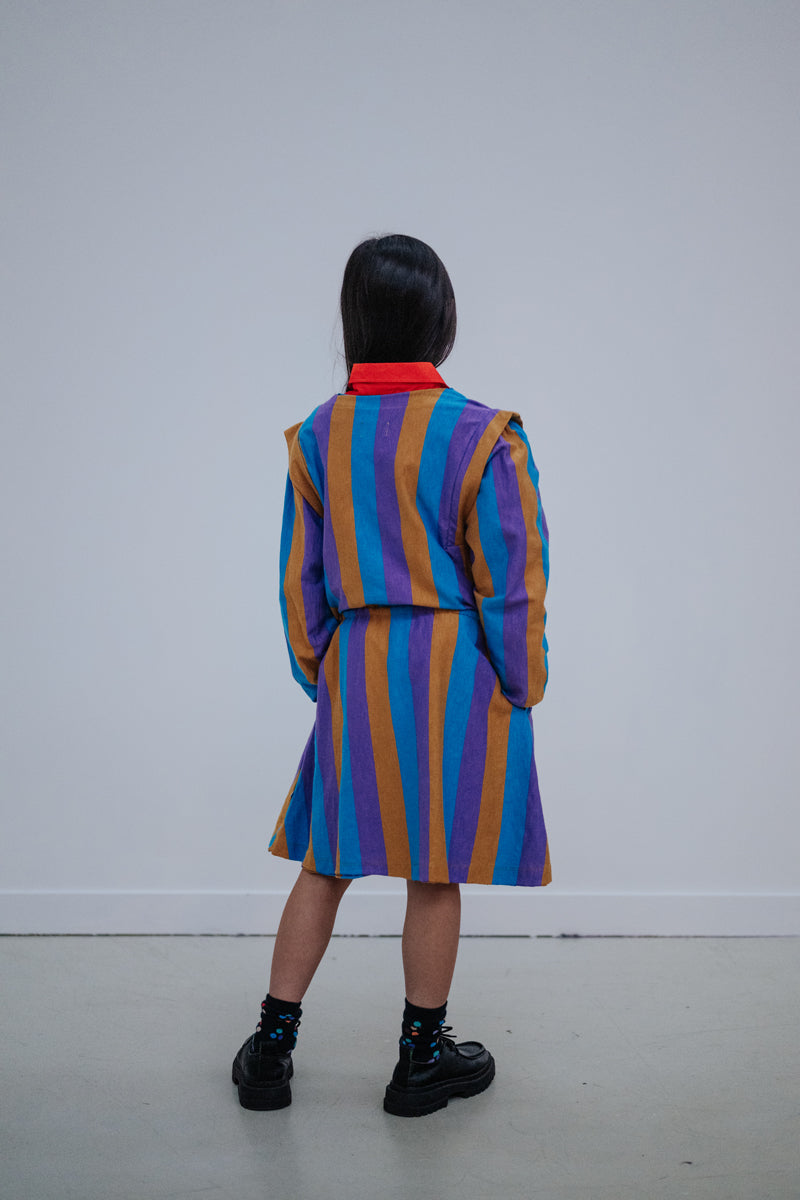 simple fit dress - tricolore
