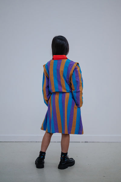 simple fit dress - tricolore