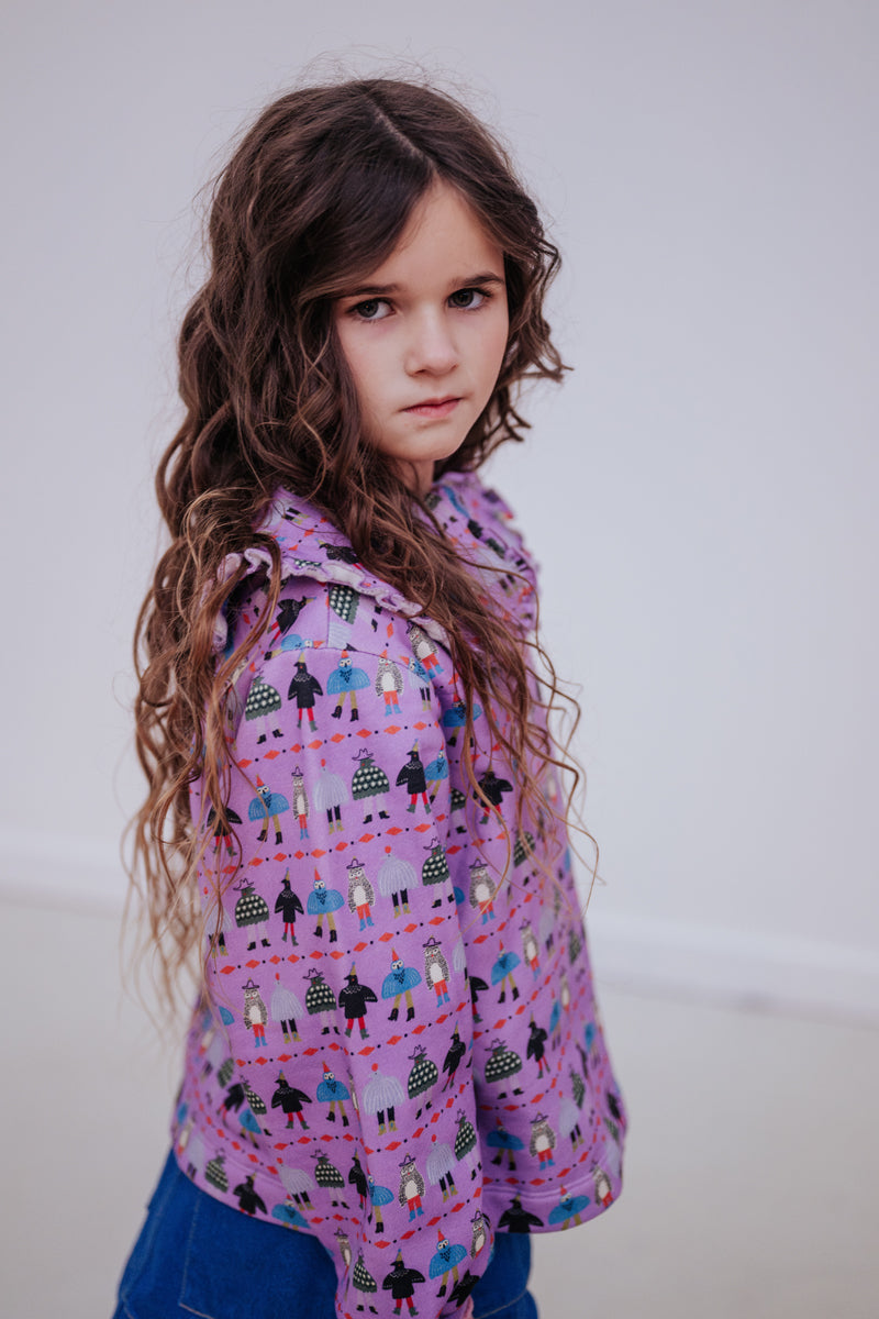 fancy collar sweater - doll parade