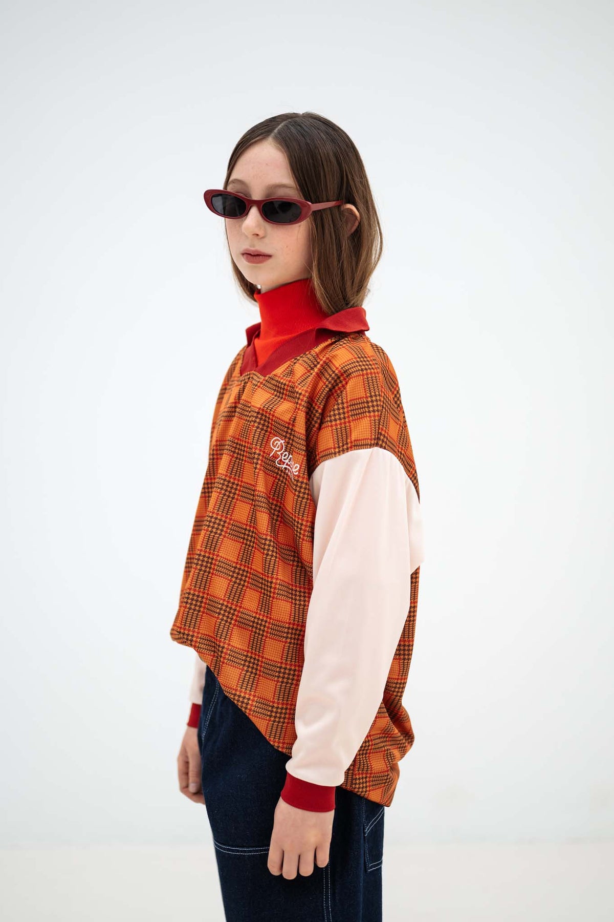 sports jersey - tartan twist colour block