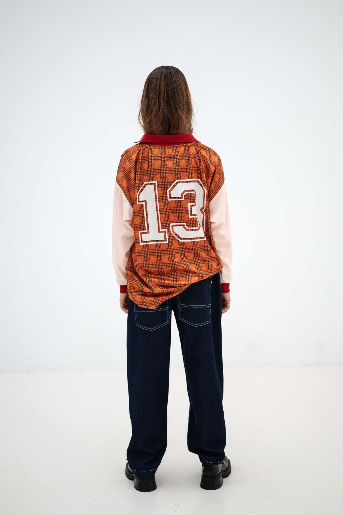 sports jersey - tartan twist colour block