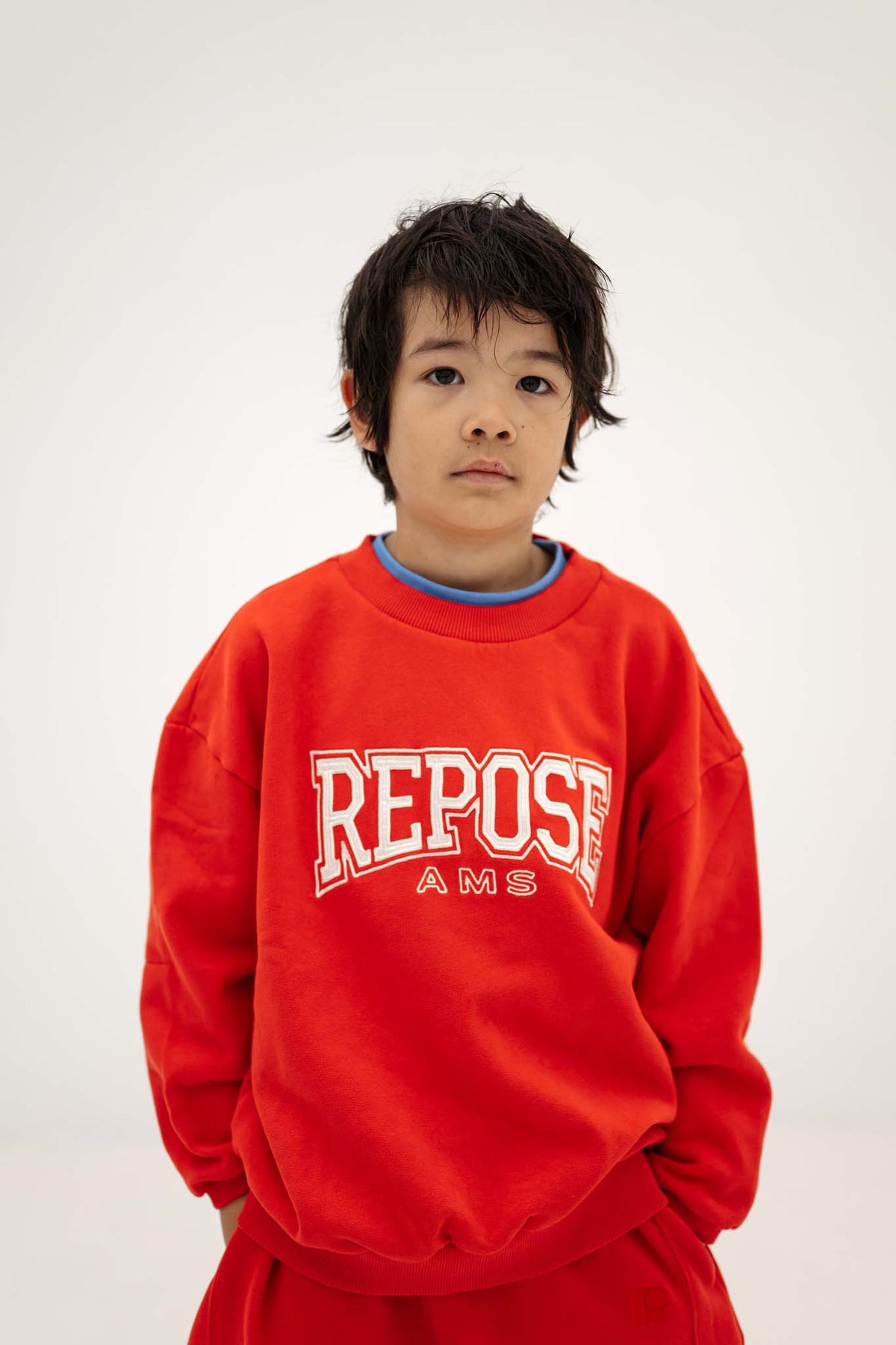 cozy drop sweater - firecracker red