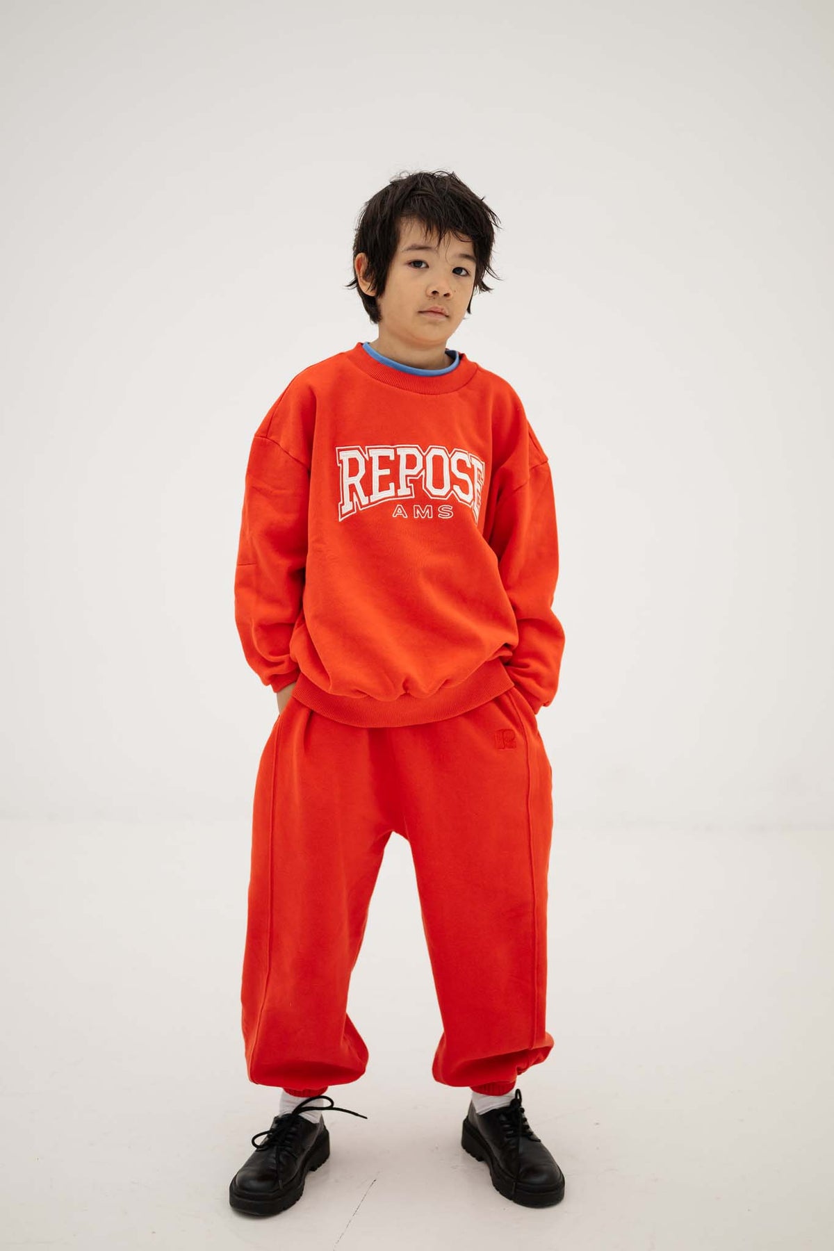 cozy drop sweater - firecracker red