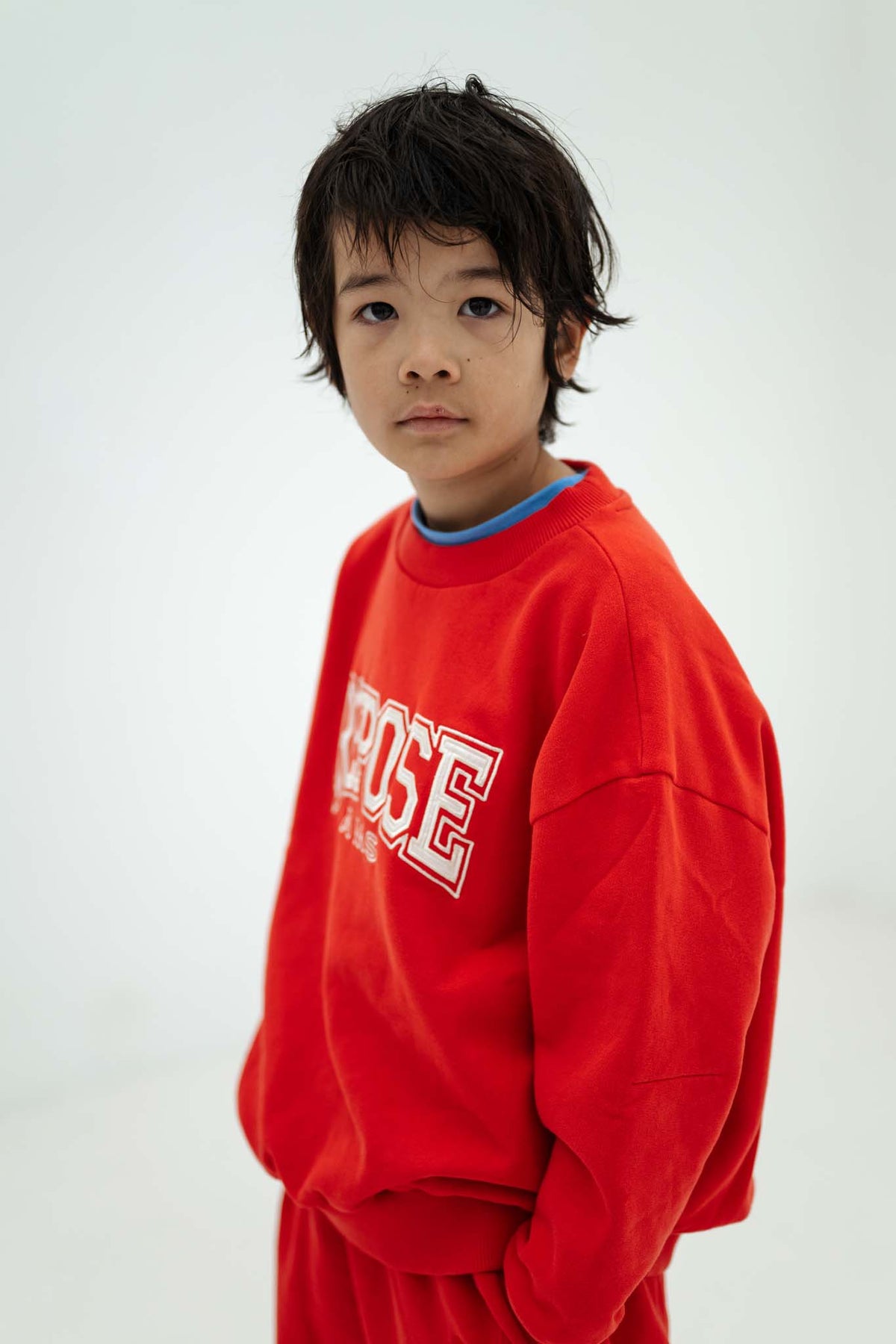 cozy drop sweater - firecracker red