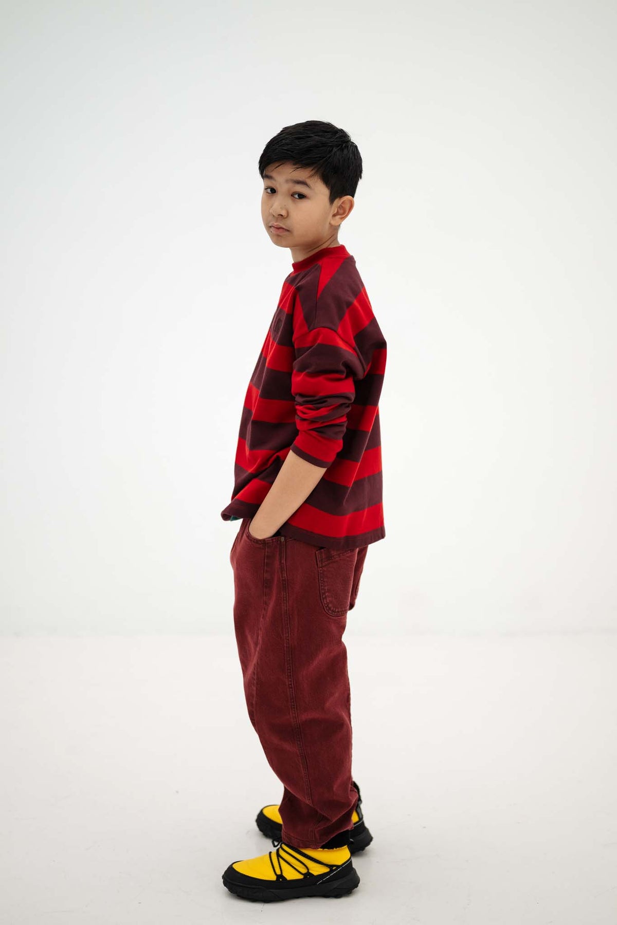 wide pant - ash plum