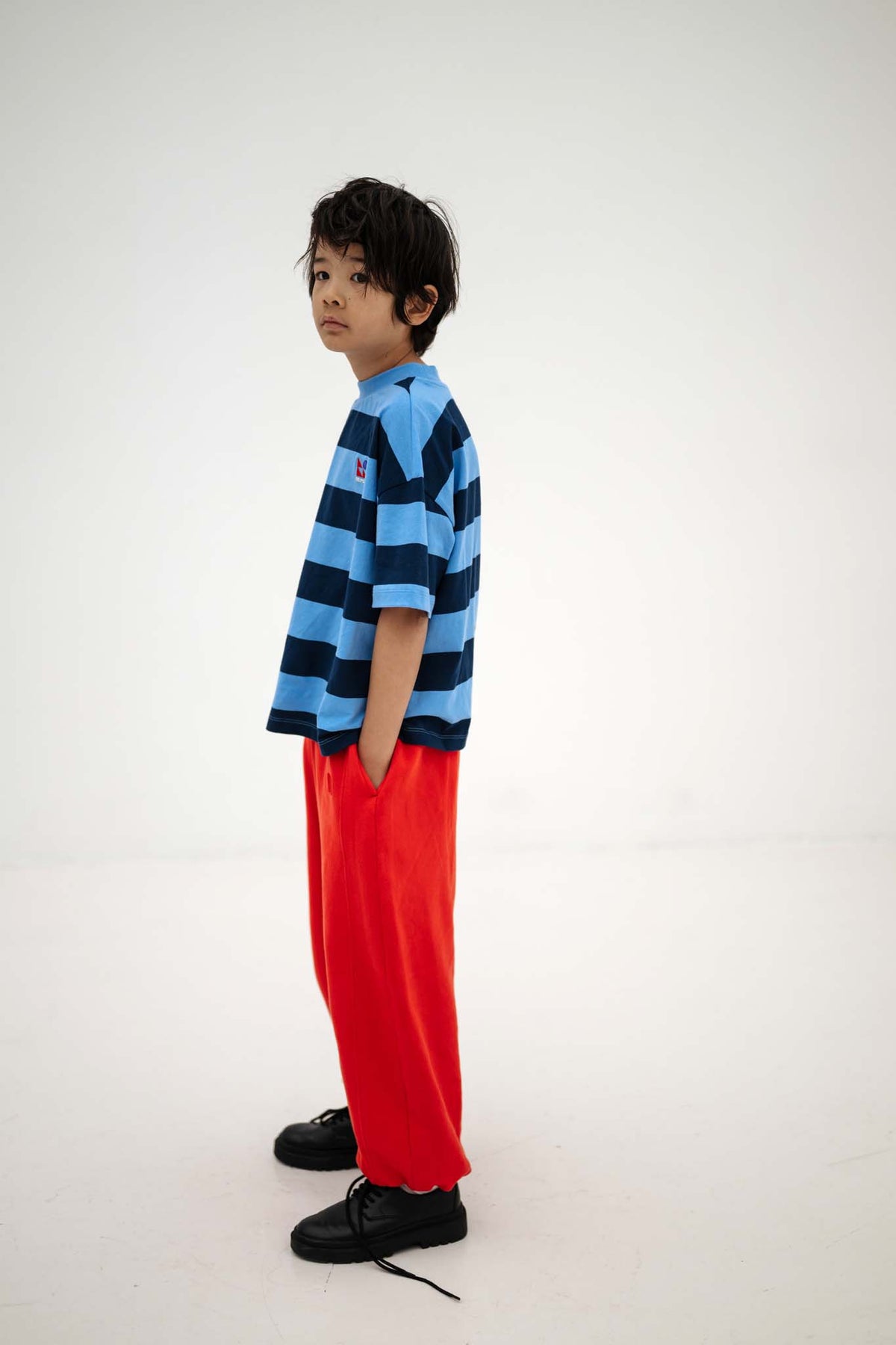 loose fit sweatpants - firecracker red