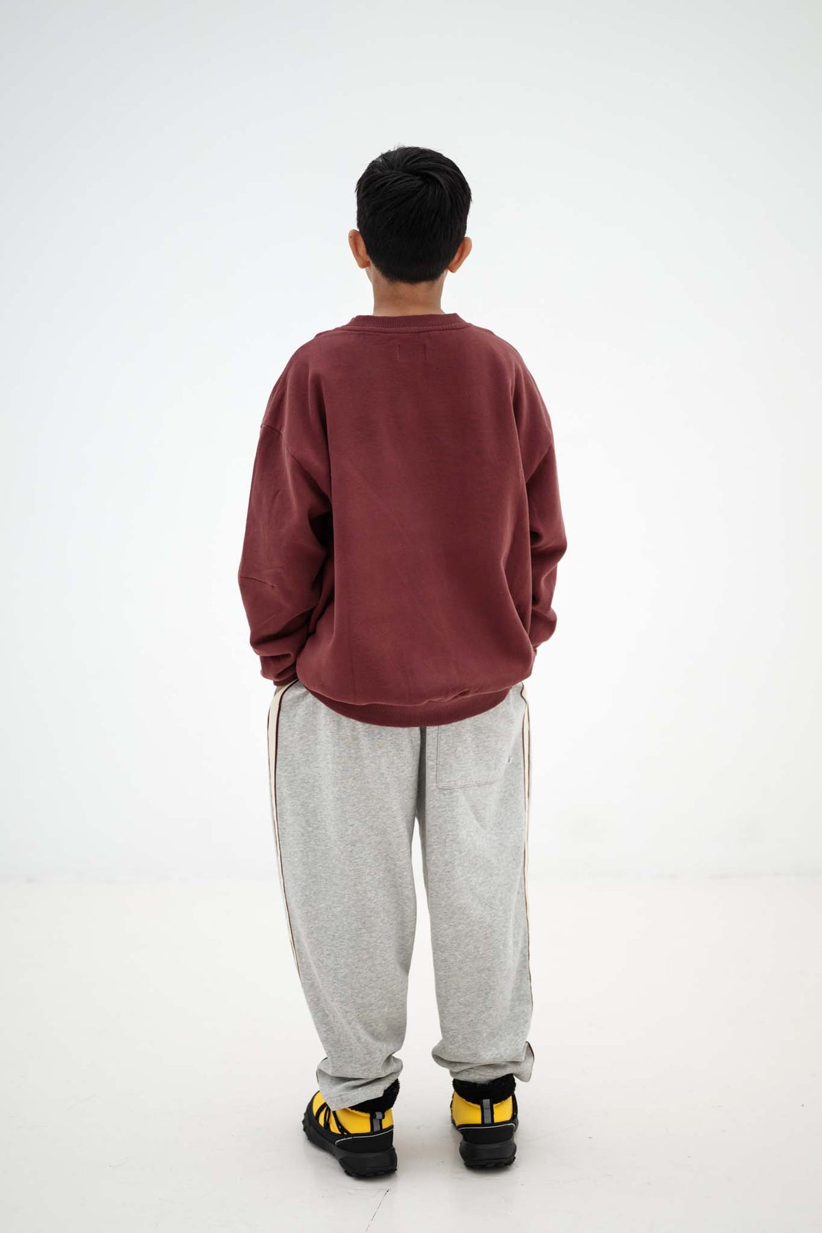 loose ease pants - light mixed grey