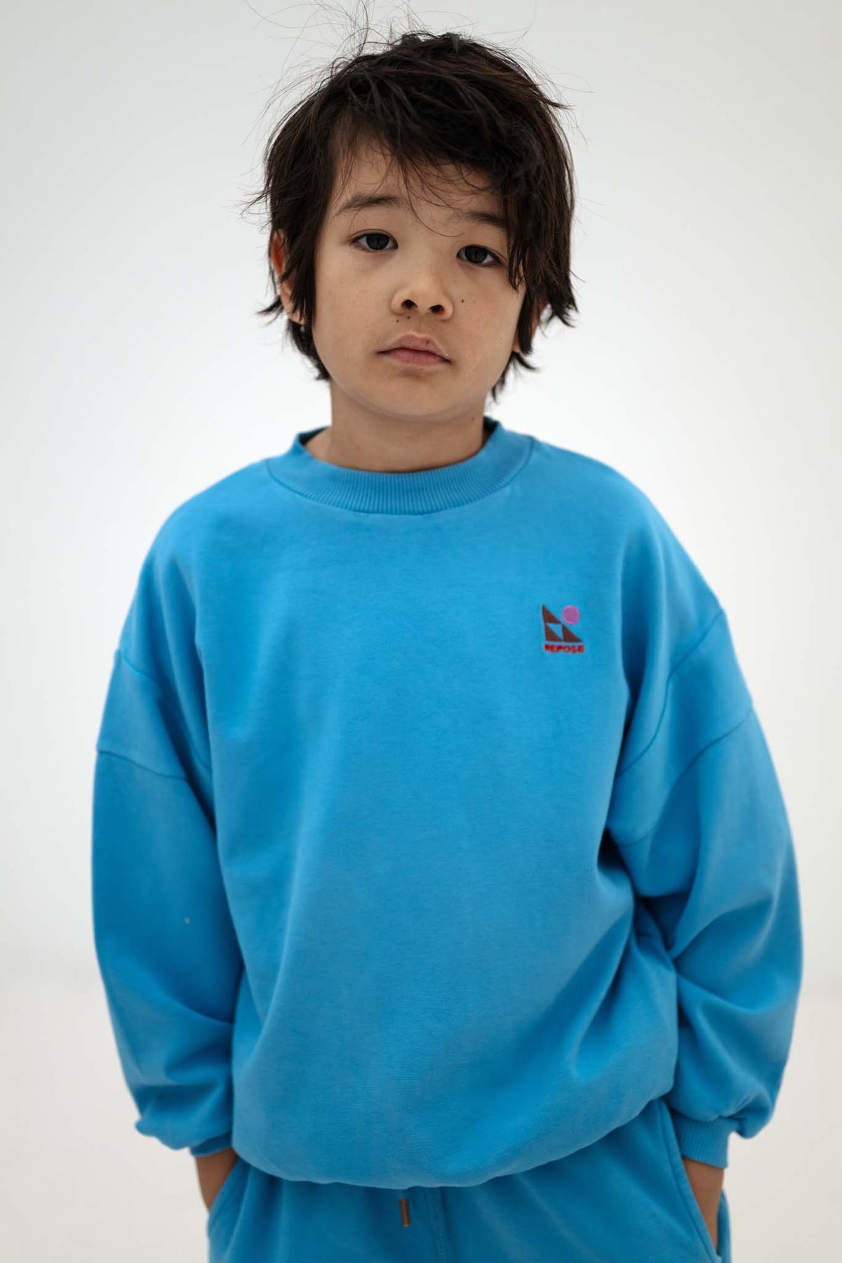 crewneck sweater - misty horizon