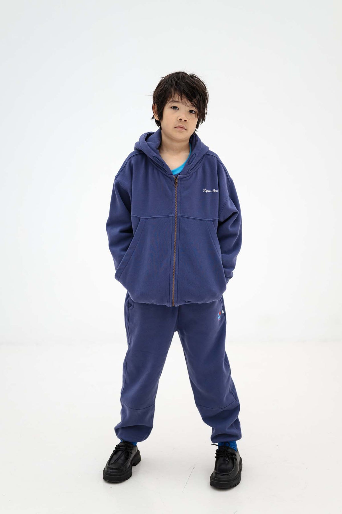 zip hoodie - eclipse blue