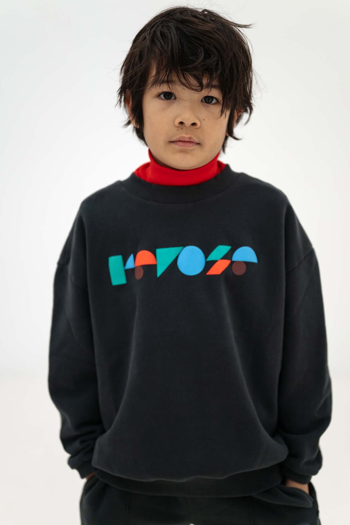 cozy drop sweater - moonless night black